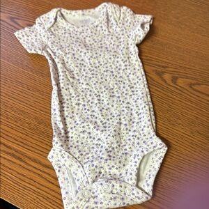 Carter's Purple and Cream Floral Bodysuit‎